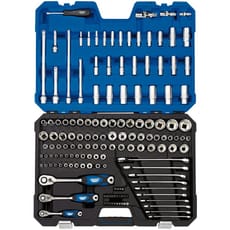 Draper Expert 150 Piece Combination Drive Hex and Bi Hex Socket, Bit and Spanner Set Metric and Imperial