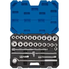 Draper Expert 26 Piece 3/4" Drive Bi Hex Socket Set Metric and Imperial