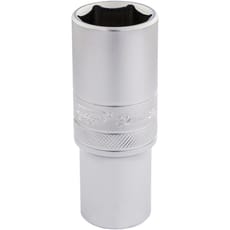 Draper 1/2" Drive Satin Finish Deep Hexagon Socket Metric