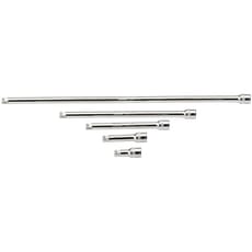 Draper 5 Piece 3/8" Square Drive Satin Chrome Wobble Extension Bar Set