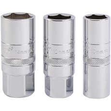 Draper 3 Piece 1/2" Drive Spark Plug Socket Set