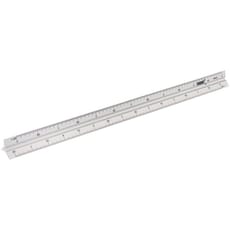 Draper Aluminium Triangle Scale Graduations Ruler