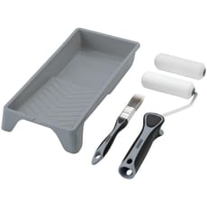 Draper 5 Piece High Density Foam Paint Roller Tray and Brush Set