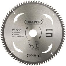 Draper TCT Wood Cutting Circular Saw Blade