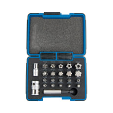 Draper Expert 23 Piece 1/4", 3/8" Drive Torx Bit Set
