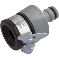 Draper Adjustable Indoor Tap Connector for Garden Hose Pipes