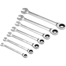 Draper 7 Piece Ratchet Combination Spanner Set Metric