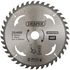Draper TCT Construction Circular Saw Blade