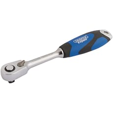 Draper 1/4" Drive 60 Tooth Micro Head Soft Grip Ratchet