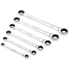 Draper Hi Torq 6 Piece Double Ratchet Ring Spanner Set