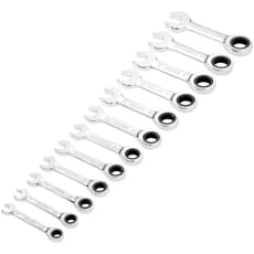 Draper Hi-Torq 12 Piece Stubby Ratchet Combination Spanner Set