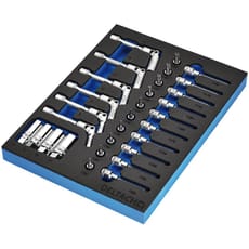 Bunker 20 Piece 3/8" Drive Spark and Glow Plug Socket Set in EVA Foam Inlay