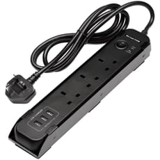 Bunker Magnetic 6 Socket Power Strip USB and AC