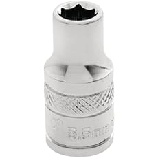 Draper 1/4" Drive Polished Finish Hexagon Socket Metric