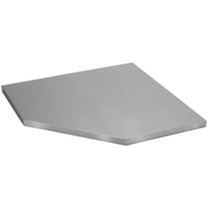 Bunker Modular Stainless Steel Worktop for Corner Cabinet
