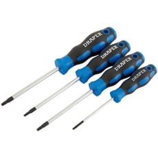 Draper 4 Piece Soft Grip Torx Screwdriver Set