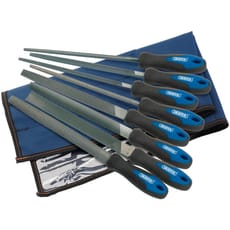 Draper 8 Piece Soft Grip Engineers File and Rasp Set