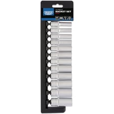Draper Expert 12 Piece 3/8" Drive Deep Hex Socket Set Metric
