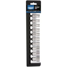 Draper 10 Piece 1/2" Drive Bi Hex Multi Drive Socket Set Metric