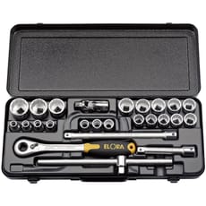 Elora 25 Piece 1/2" Drive Bi Hex Socket Set Metric 