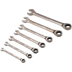 Draper 7 Piece Hi Torq Ratchet Combination Spanner Set Metric