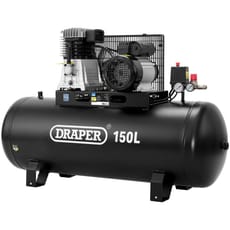 Draper DA150/369S Stationary Belt Driven Air Compressor 150 Litre