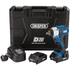 Draper D20IW250 20v Cordless Brushless 1/2" Drive Impact Wrench