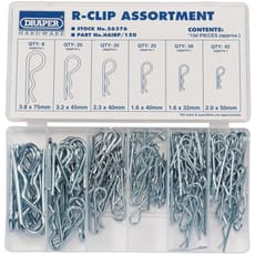 Draper 150 Piece R Clip Assortment
