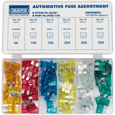 Draper 120 Piece Automotive Fuse Assortment