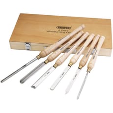 Draper 6 Piece HSS Wood Turning Tool Set