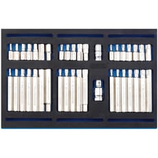 Draper 40 Piece Screwdriver Insert Bit Set In Eva Insert Tray