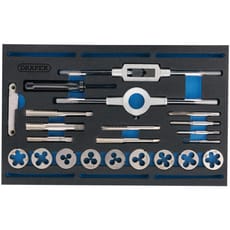 Draper 22 Piece Tap and Die Set Metric / BSP in EVA Insert Tray