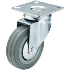 Draper Swivel Plate Fixing Rubber Wheeled Castor