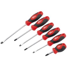 Draper Redline 6 Piece Soft Grip Pozi Screwdriver Set