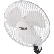 Draper FAN7C Remote Control 3 Speed Wall Mount Fan