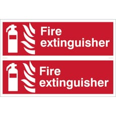 Draper Fire Extinguisher Sign Pack of 2
