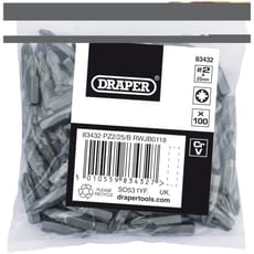 Draper Pozi Screwdriver Bits