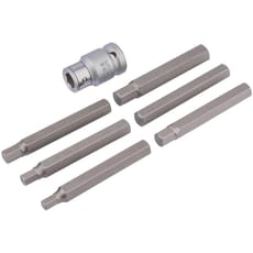 Draper Expert 7 Piece 1/2" Drive Bit Holder and Hexagon Bit Set