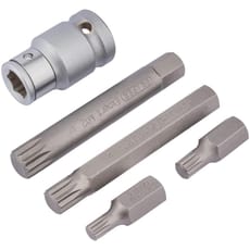 Draper Expert 5 Piece 1/2" Drive XZN Socket Bit Set