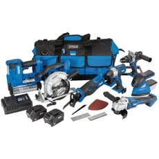 Draper D20 20v Cordless 7 Piece Jumbo Power Tool Kit