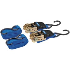 Draper 2 Piece S Hook Ratchet Tie Down Strap Set