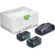 Festool SYS 18v TBX Energy Set with 2 x Tabless Batteries 8ah and Charger Kit