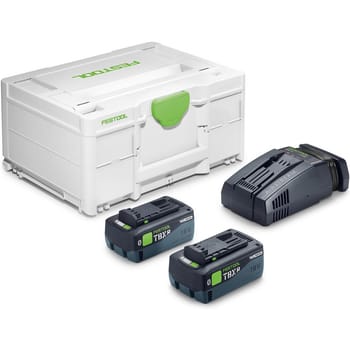 Festool SYS 18v TBX Energy Set with 2 x Tabless Batteries 8ah and Charger Kit