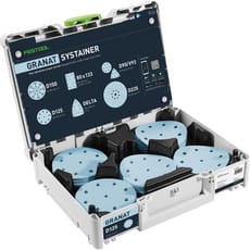 Festool SYS-STF D125 GR-Set 125mm Granat Sanding Discs & Systainer Case 