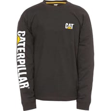 Caterpillar Mens Trademark Banner Long Sleeve T Shirt