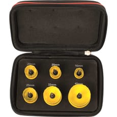 Starrett KCS06001 6 Piece Cordless Smooth Cut Bi Metal Hole Saw Set 