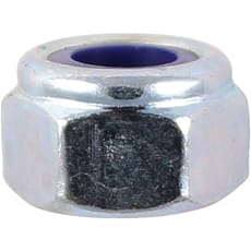 Nylon Lock Nuts Bright Zinc Plated
