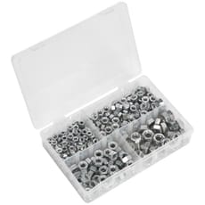 Sealey 320 Piece Steel Hex Nuts Assortment Imperial UNC