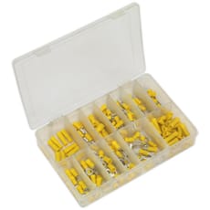 Sealey 140 Piece Yellow Crimp Terminal Assortment