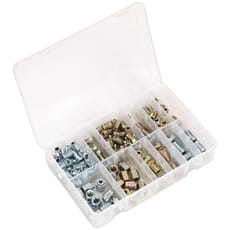 Sealey 200 Piece Brake Pipe Nut Assortment Metric and Imperial
